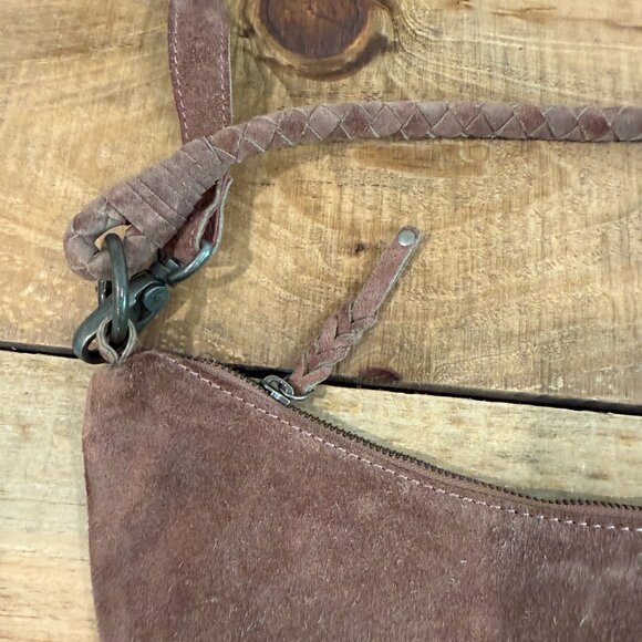 Free People Sweet Talker Suede Sling Bag in Rose NWOT - Picture 6 of 9